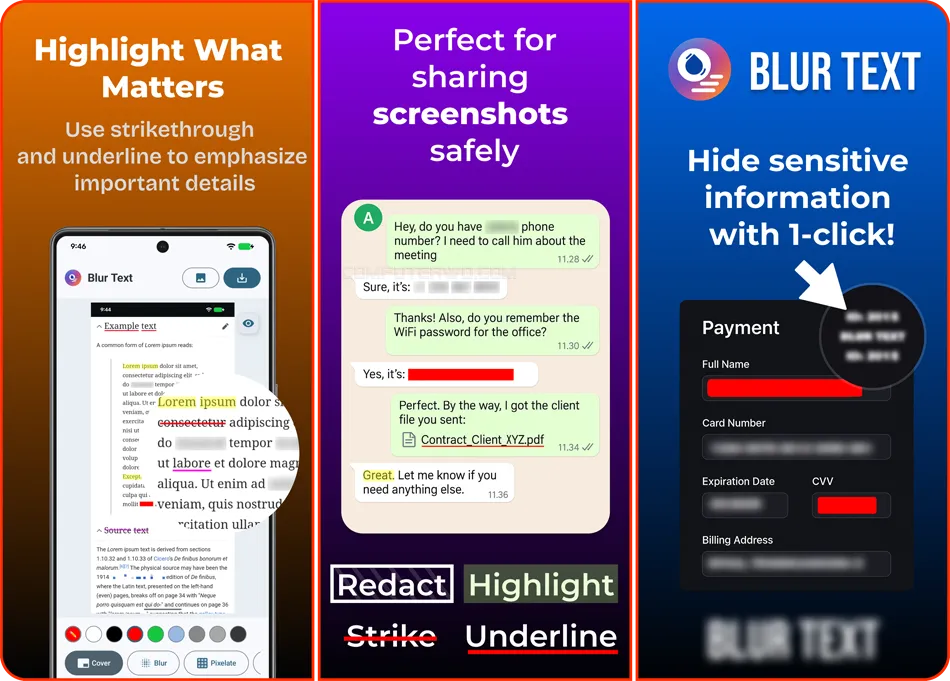 Blur Text