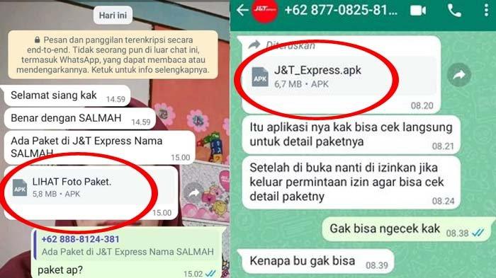 modus penipuan paket atau cek resi kurir