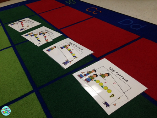 pattern blocks for patterning activities and ideas in first grade