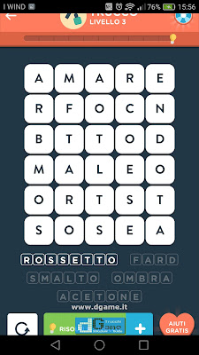 WordBrain 2 soluzioni: Categoria Trucco (5X6) Livello 3