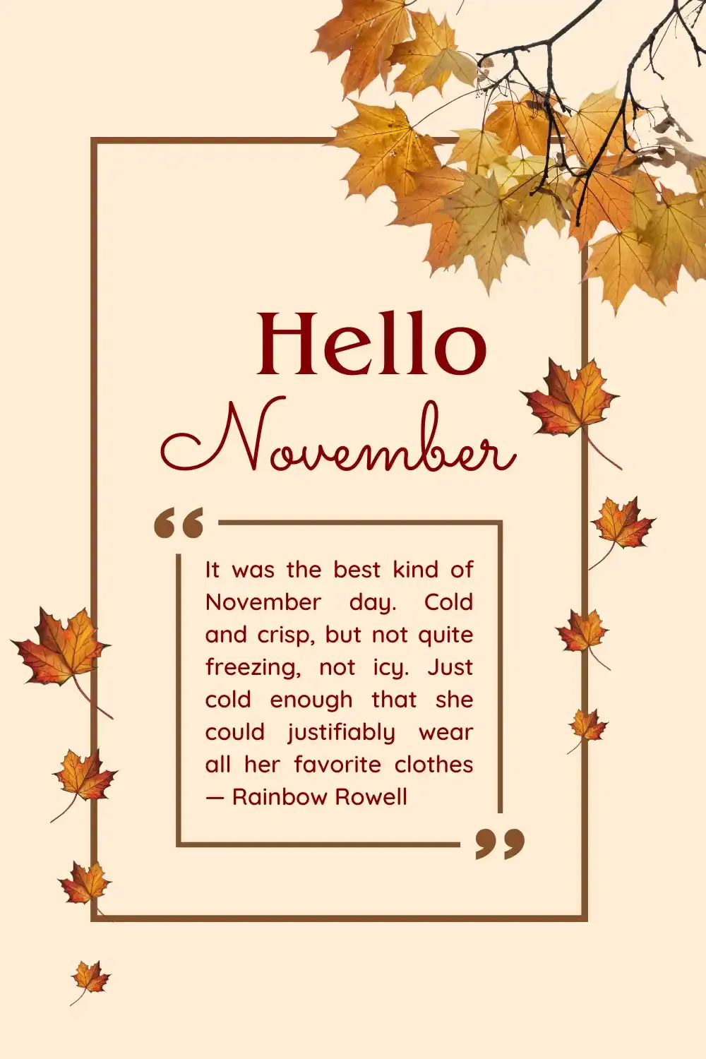 hello november inspirational quotes