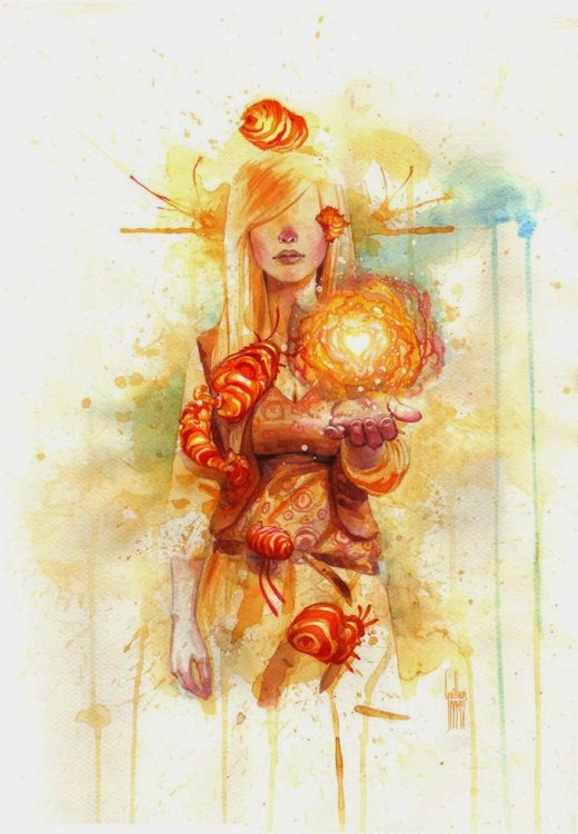 Guillem Marí guillembe deviantart pinturas aquarelas cores séries