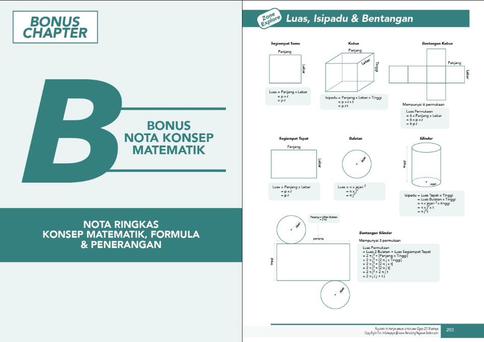 Nota Ringkas Pengetahuan Am Serta Contoh Soalan Matematik 