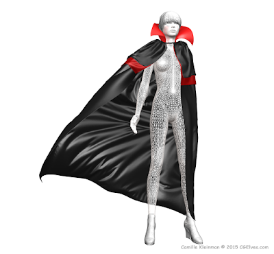 Marvelous Designer Cape from CGElves Marvellous Designer v5 Training