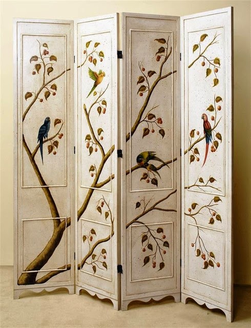 Clever Room Divider Ideas - Folding Screen and Wall
