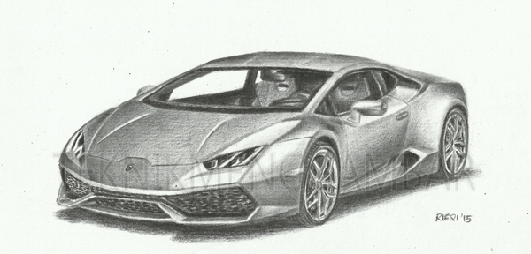 Gambar Sketsa  Mobil  3 Dimensi