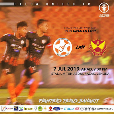 Felda United vs Selangor Live Liga Super 7.7.2019