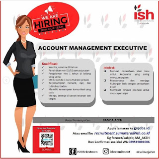 Lowongan Kerja Account Management Executive PT Infomedia Solusi Humanik Penempatan Lhokseumawe