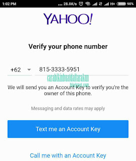 Contoh Bagaimana Cara Membuat Email Baru Di Yahoo Lewat HP Android