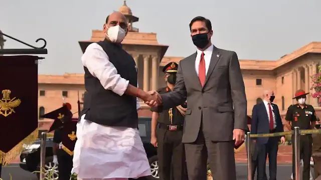 Rajnath Singh, Mark Esper for India-Us 2+2 dialogue of 2020