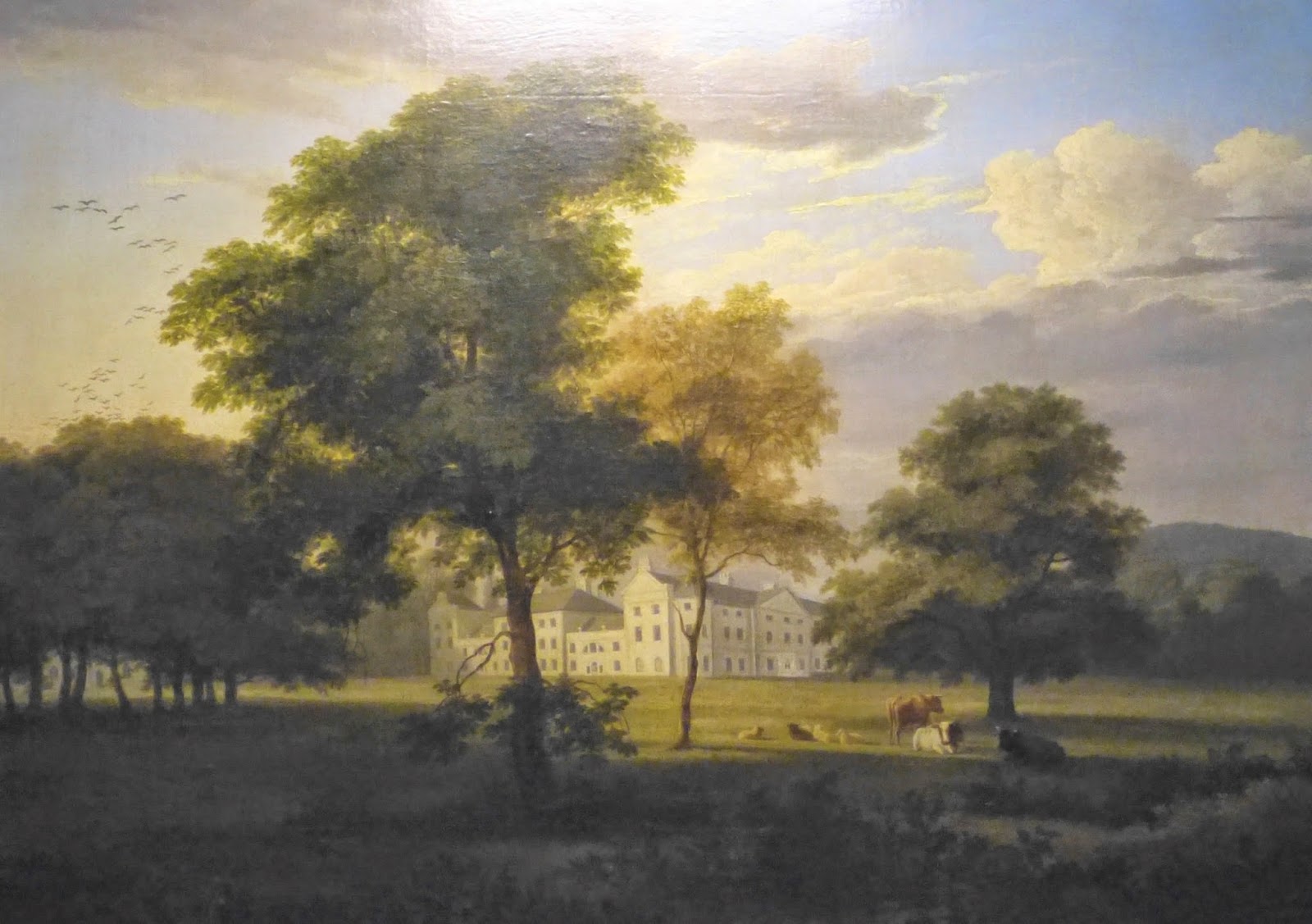Saltram from the South West by Philip Hutchins Rogers (c1813)