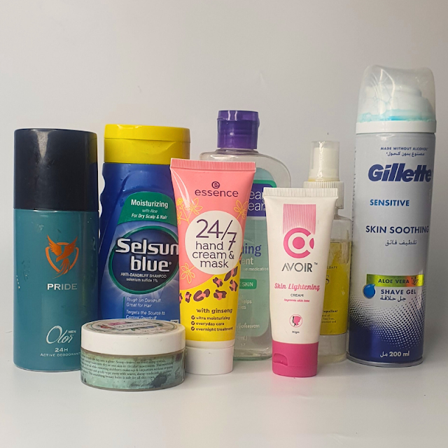 Selsun Blue, Avoir, Olor, Gilette, Orglow, Essence