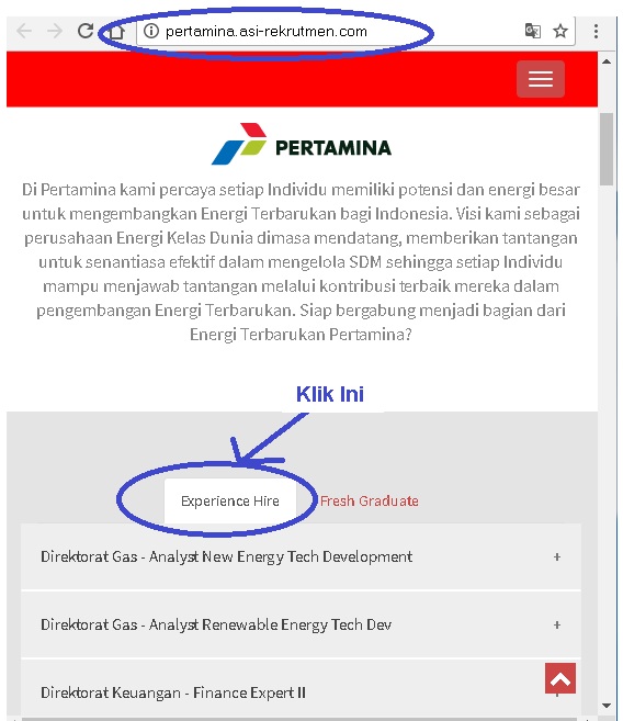 Lowongan Kerja Terbaru PT Pertamina (Persero) Tbk November 