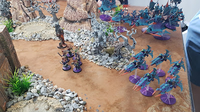 Winters SEO battle report - Warhammer 40k - 9th Edition - Sisters of Battle vs Krieg vs Drukhari  vs AdMech - 1500pts - Four Way - Hobbypocalypse