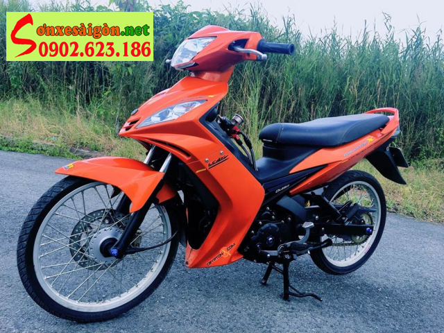 Sơn xe Exciter 2010 màu cam cực đẹp