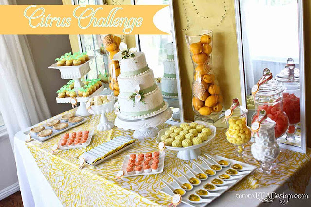 This weekend's winning party feature goes to this stunning CITRUS THEMED 
