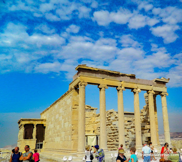 Erechteion, Templo das Cariátides, Acrópole de Atenas