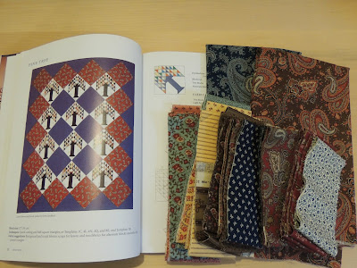 fabric choices and block choice in quilt book