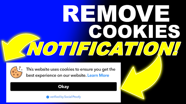 remove blogger cookies notification