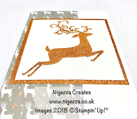 Simple Quick Dashing Deer Christmas Card