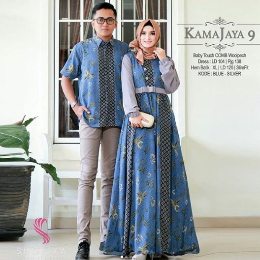 27 Model Gamis  Batik Couple  Anak Muda Terbaru 2021 Galgado
