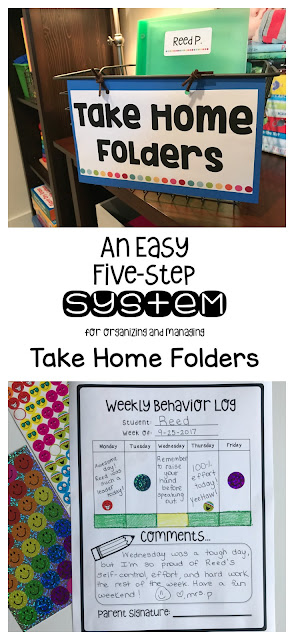 Labeling and organizing student homework folders