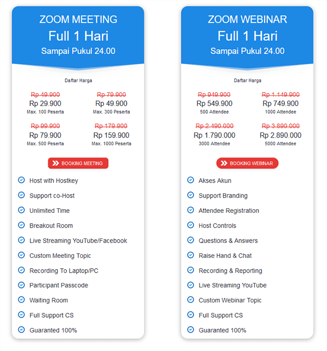 Paket Jasa Sewa Zoom Harian Furqan Digital