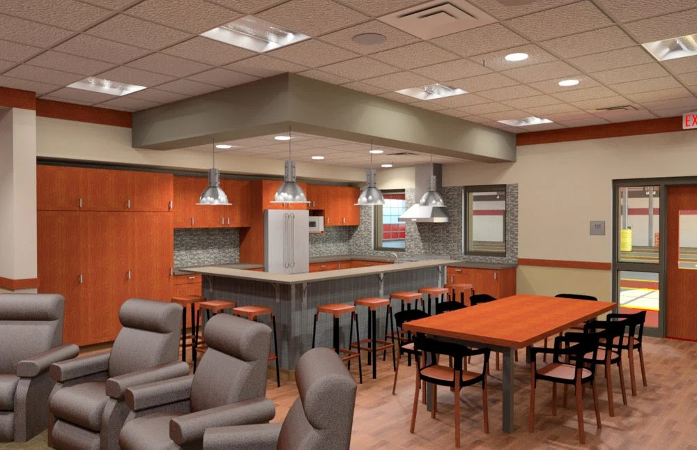 Fire Station Designs Floor Plans Designed For 54 Fire Station Floor Plan, In Quarters Mishawaka, IN, Fire