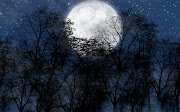 Imágenes de Fondo HD: Luna llena y Estrellas