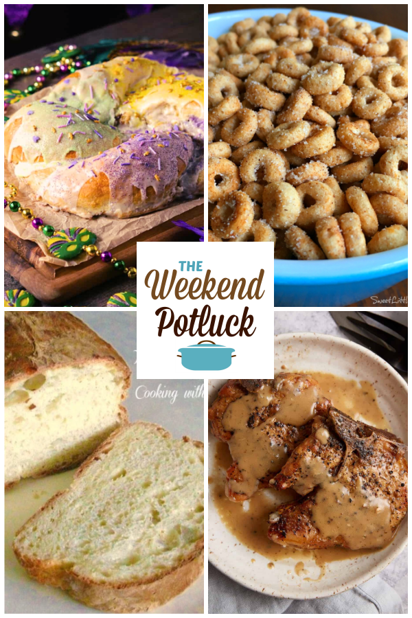 A virtual recipe swap with Cream Cheese King Cake, Mini Doughnut Cheerios, Crusty Italian Bread, Slow Cooker Ranch Pork Chops and dozens more!