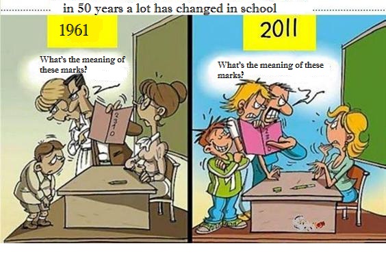 Schools In the Old Days and Now