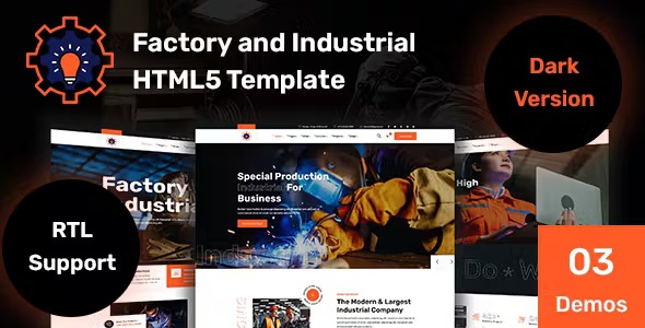 Best Factory and Industrial HTML5 Template
