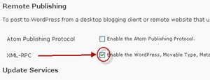 wlw setting pada wordpress