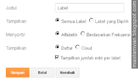 Cara Membuat Widget Label Blog Jadi Berwarna V.2