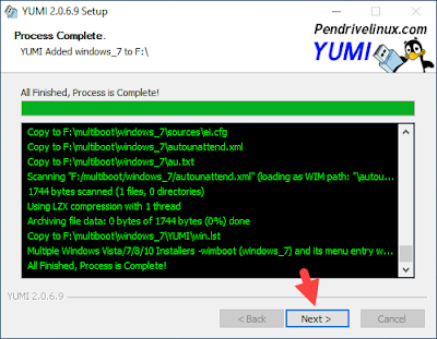 membuat multiboot windows 10, menggunakan yumi