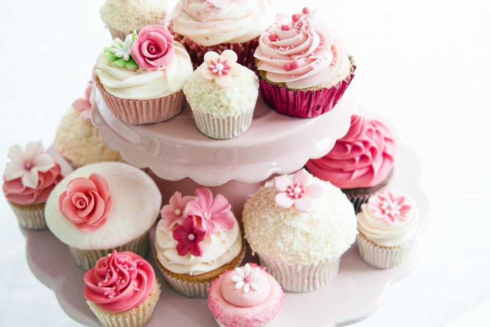 possible de vintage : cupcake tailles Cupcakes  flowers