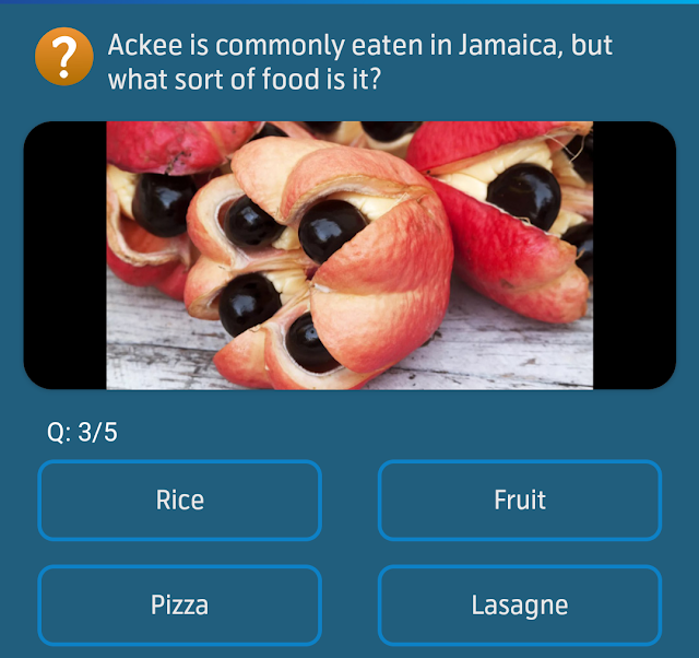 Ackee is commonly eaten in Jamaica, but what sort of food is it?
