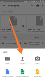 Upload File Google Drive Smartphone