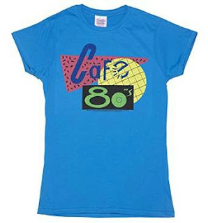 Deep Blue Cafe 80's T-shirt for Women