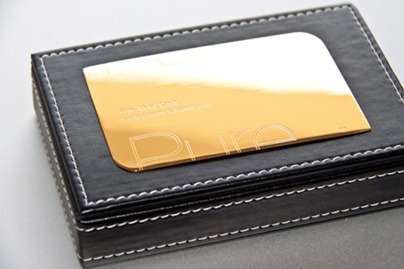 Pure-Gold-metal-business-card