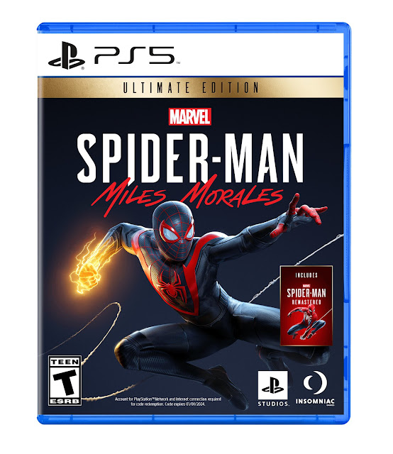 Marvel's Spider-Man Miles Morales disc cover box art remastered