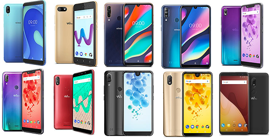 10 latest Wiko Android Smartphones with dates of release