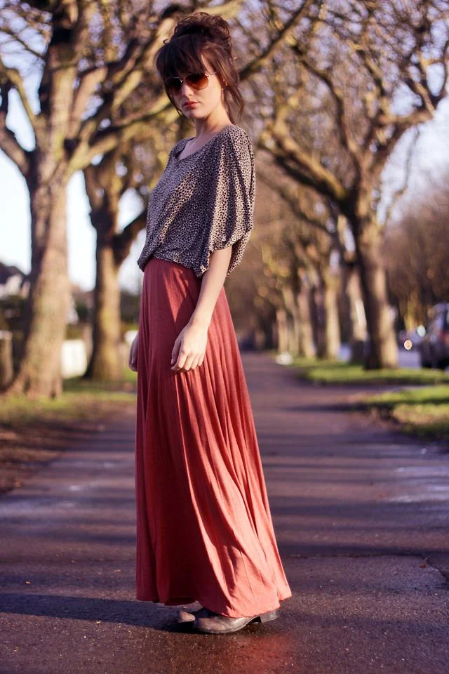 Street Style Ireland: H&M Top and Bershka Maxi Skirt