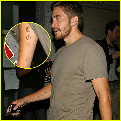 Tattoos Stars on Jake Gyllenhaal Tattoos   Ideas And Pictures