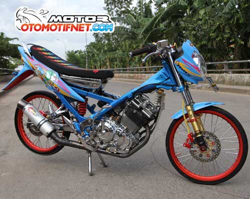 Modifikasi Suzuki Satria F150 Ala Street Racing