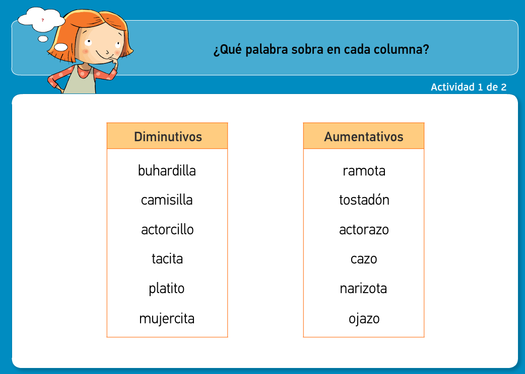 http://www.primerodecarlos.com/TERCERO_PRIMARIA/archivos/actividades_tilde_tercero/9/aumentativos_diminutivos.swf