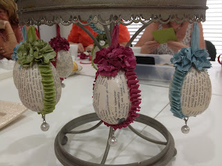 Close Up of Shabby Chic Easter Egg Tree