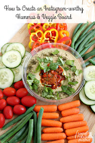 Forget that boring store bought veggie tray! You can create an Instagram-worthy Hummus & Veggie Board in just 7 simple steps.