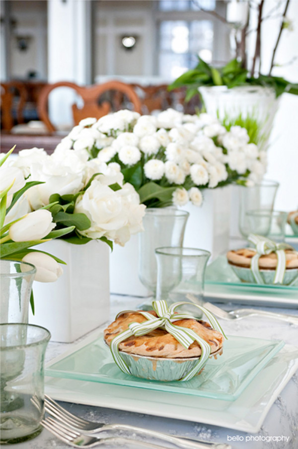 I adore the simplicity comfort of the pie wedding favors