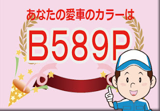 色番号　Ｂ５８９Ｐ　カラーコード　カラーナンバー